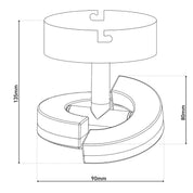 Artisan Crafted Luxury LED Wall and Ceiling Spot Light