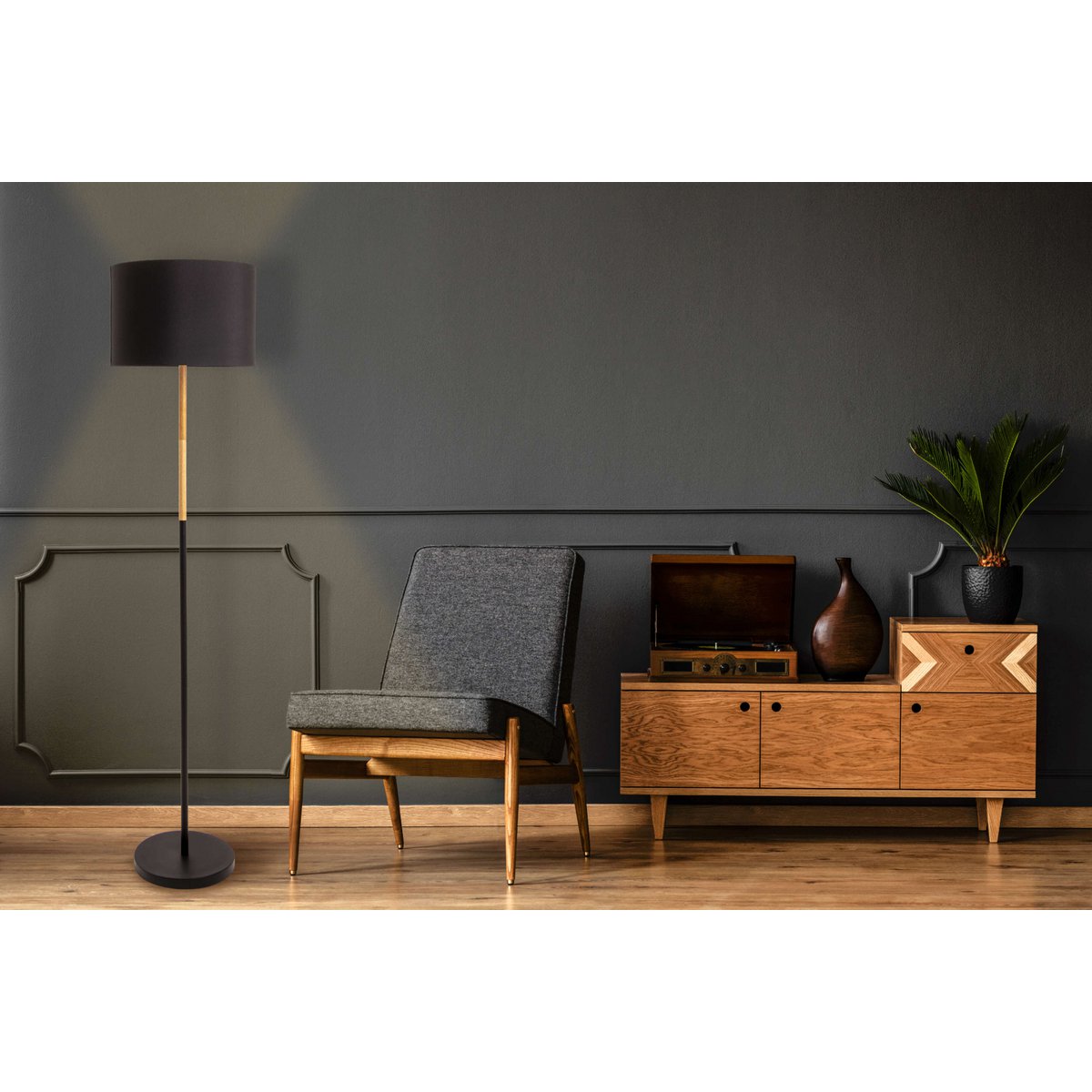 Timeless Handmade Floor Lamp in Premium Natural Materials