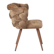 Hand-Finished Caramel Rock Chairs - Elegant Minimalist Design