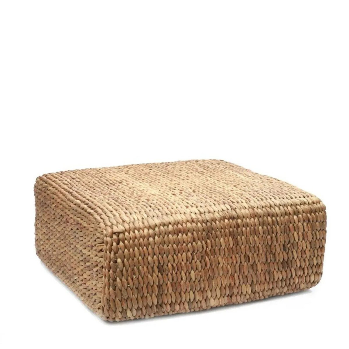Hyacinth natural pouf