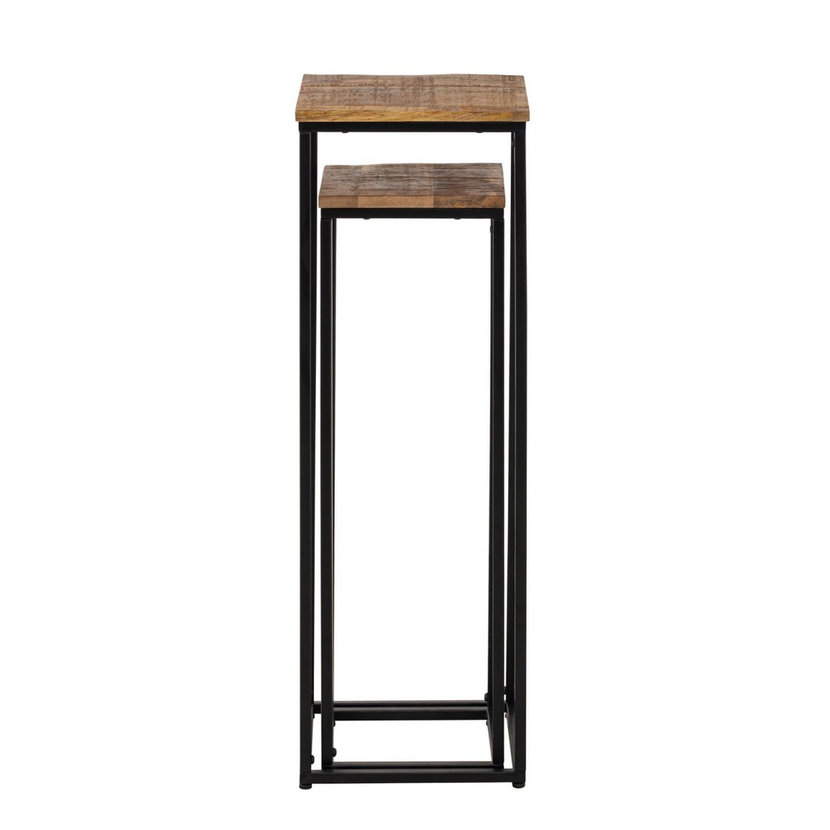 Flower columns Set B 25 and 20 H 78 and 67 cm flowers stool peru plant stand square