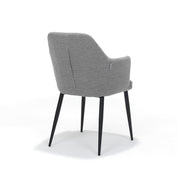 Calvin armstoel Stof Teddy Steel