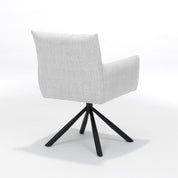 Focus armstoel - Stof Oasis Natural - draaivoet zwart