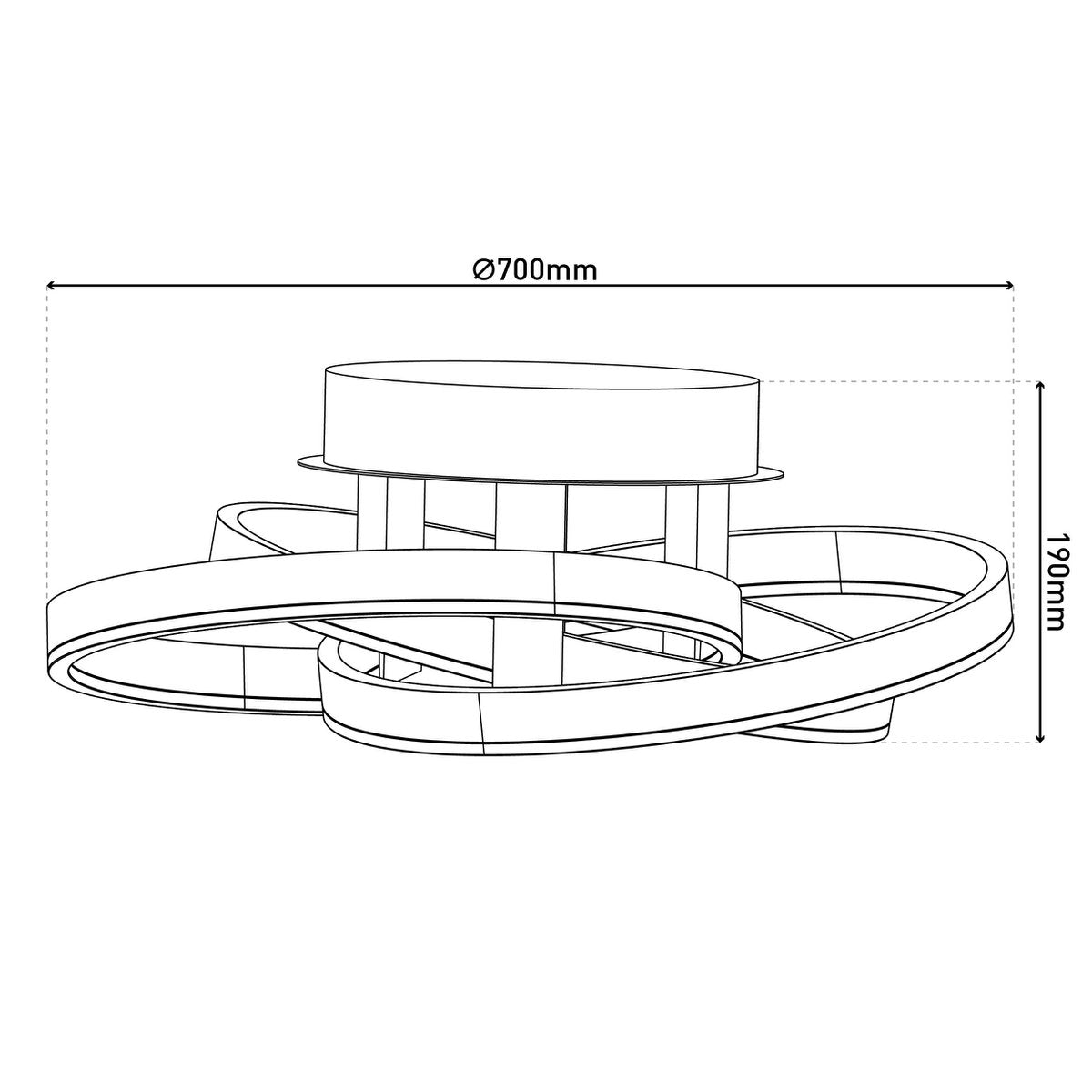 Luxury Handmade Artisan LED Ceiling Light, Timeless Design