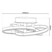 Luxury Handmade Artisan LED Ceiling Light, Timeless Design