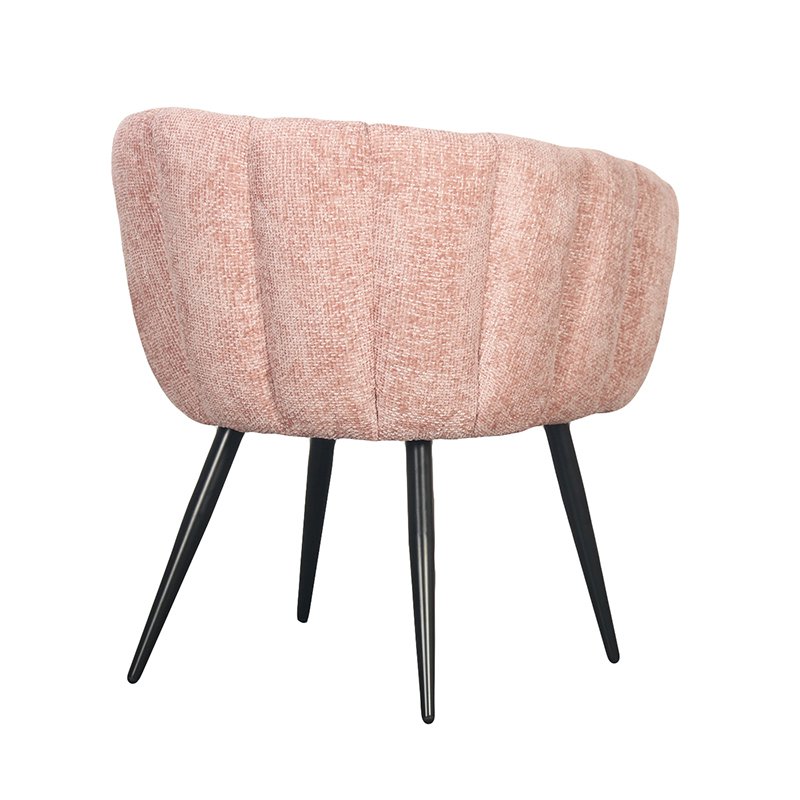 Hand-Finished Pastel Pink Breeze Chairs - Elegant Minimalism