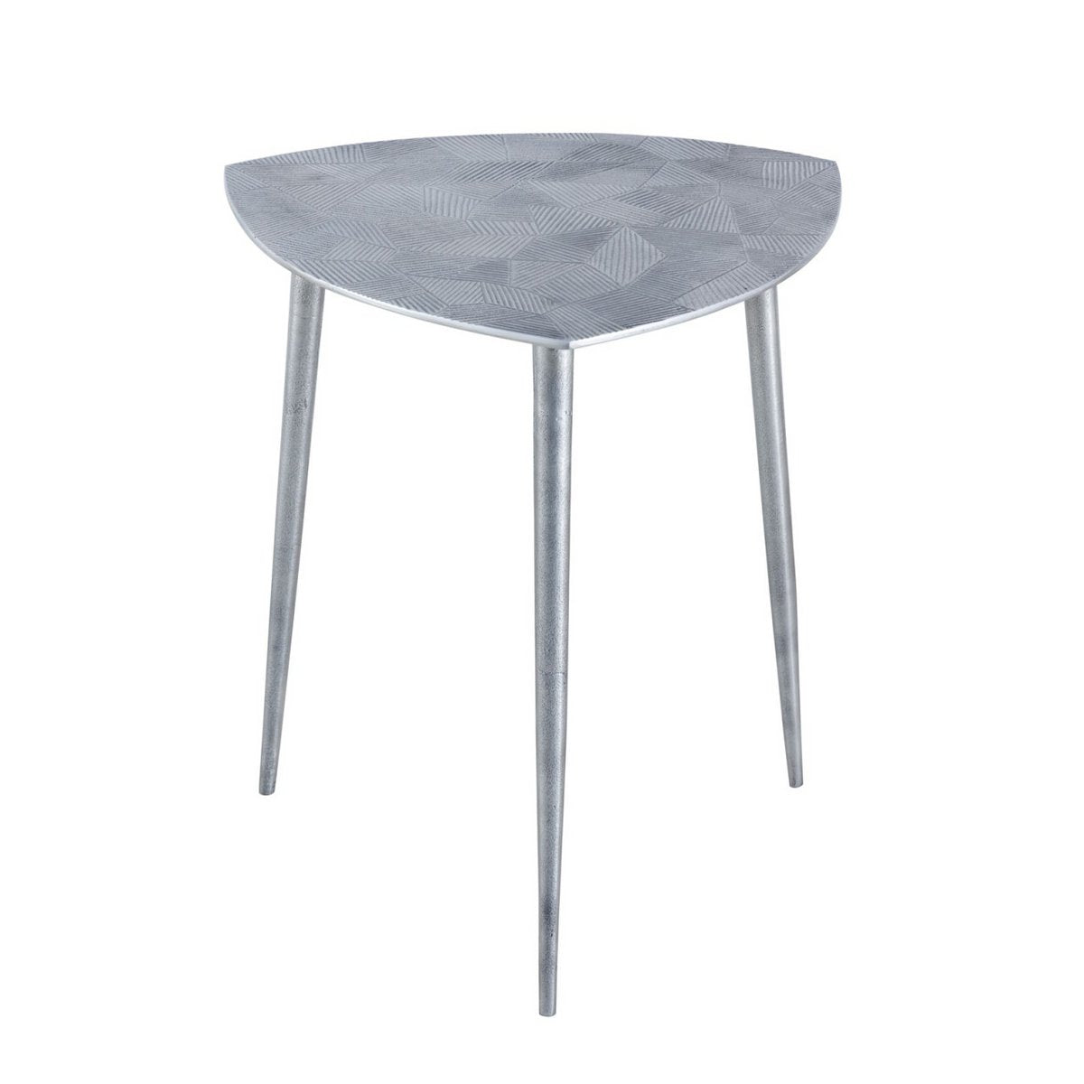 Handmade Artisan Side Table in Silver or Gold Finish (4pcs)