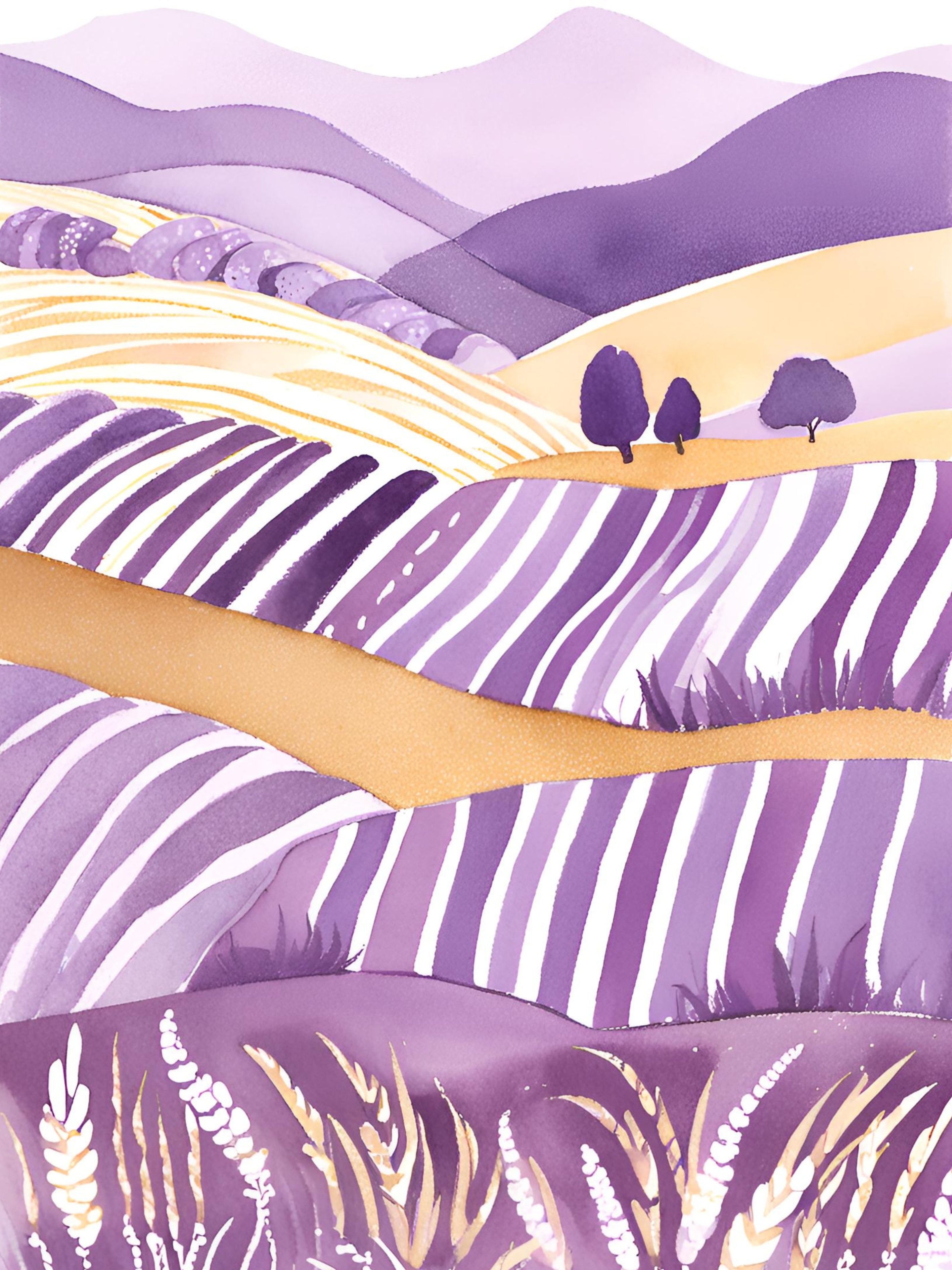 Lavender Tranquility Harmonic Minimalist