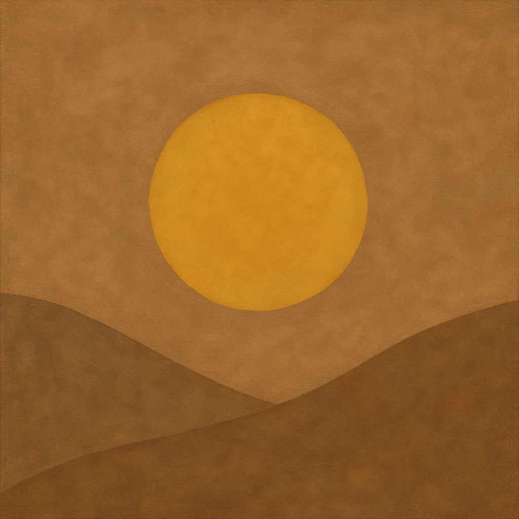 Golden Horizon Abstract Calm