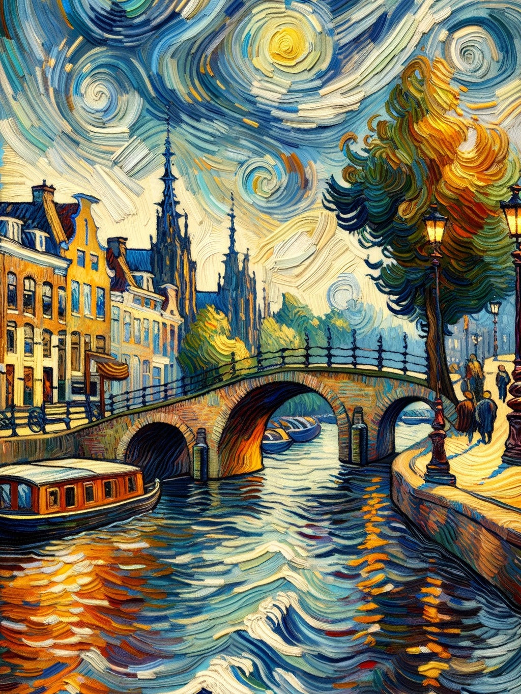 Swirling Bridges of Amsterdam