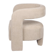 Numira beige stoffen fauteuil