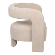 Numira beige stoffen fauteuil