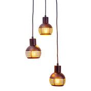 Handcrafted Luxury Pendant Light in Black and Gold Finish