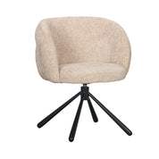 FANNUR PTP Elegant Hand-Finished Rotating Chair in Latte