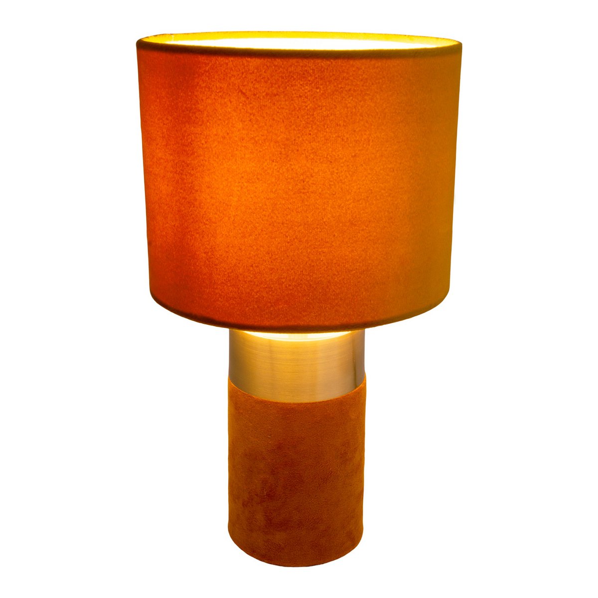 Timeless Handmade Gold and Brown Table Lamp for Luxe Spaces