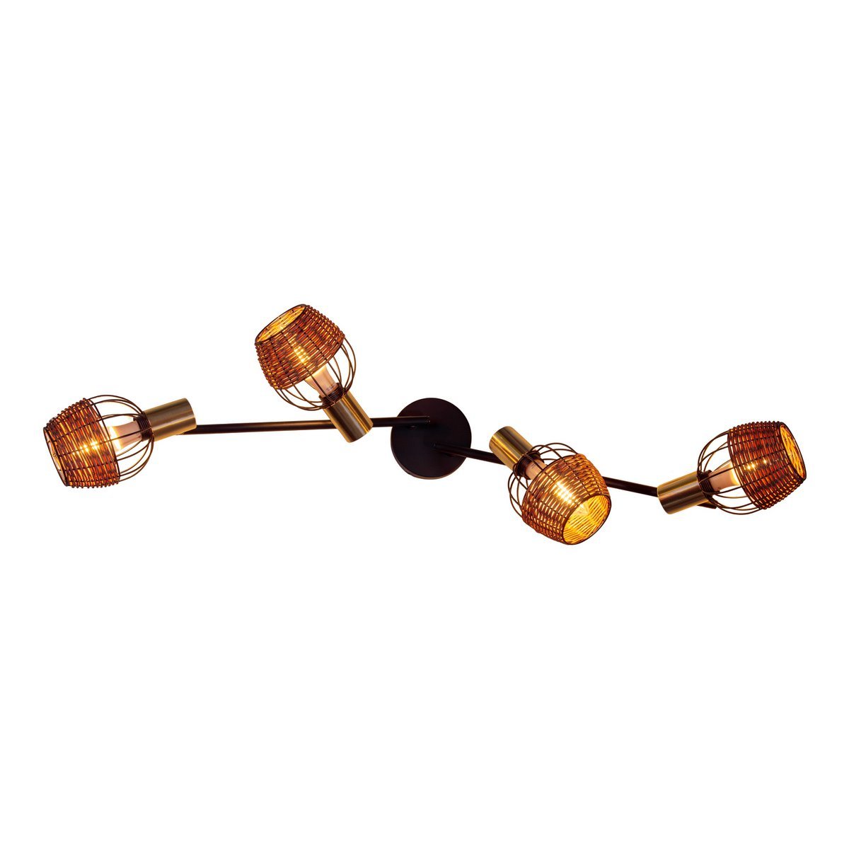 Handcrafted Luxury Corbis Ceiling Lamp in Black and Gold