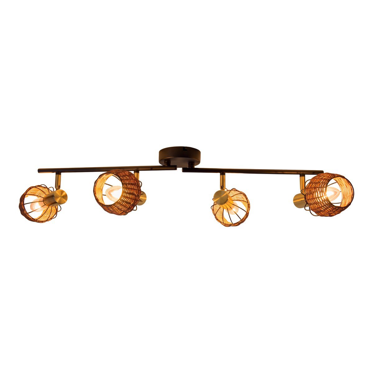 Handcrafted Luxury Corbis Ceiling Lamp in Black and Gold