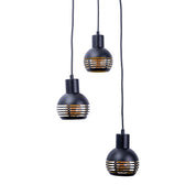 Handcrafted Luxury Pendant Light in Black and Gold Finish