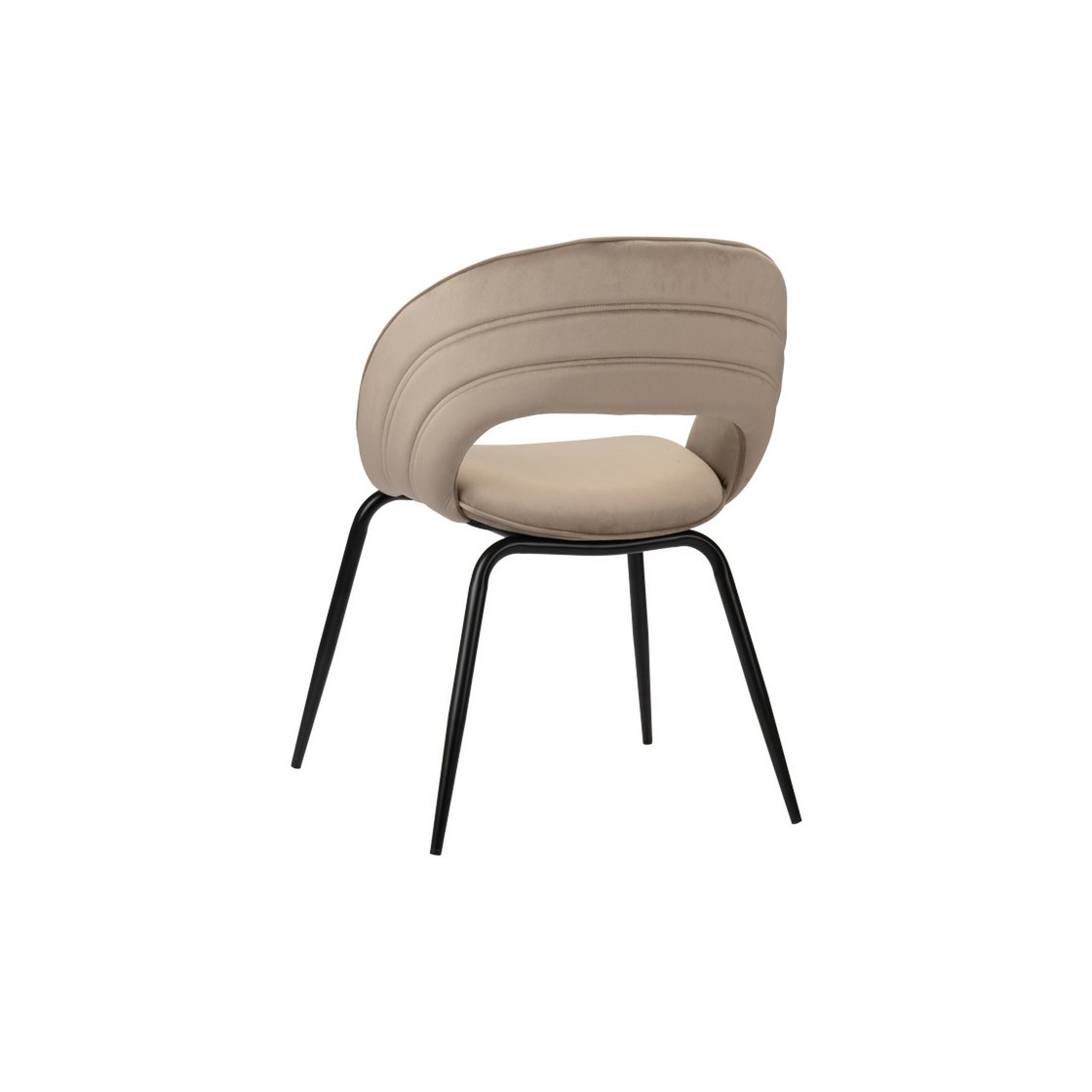 Elegant Hand-Finished Rainbow Chairs in Neutral Tones - Set of 2