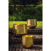 Handmade Brass Hammered Planter - Timeless Artisan Design