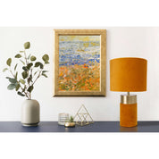 Timeless Handmade Gold and Brown Table Lamp for Luxe Spaces