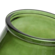 Handcrafted Qiezi Vase - Timeless Artisan Design in Green