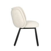 Elegant Hand-Finished Panda Chair Set in Serene White Pearl