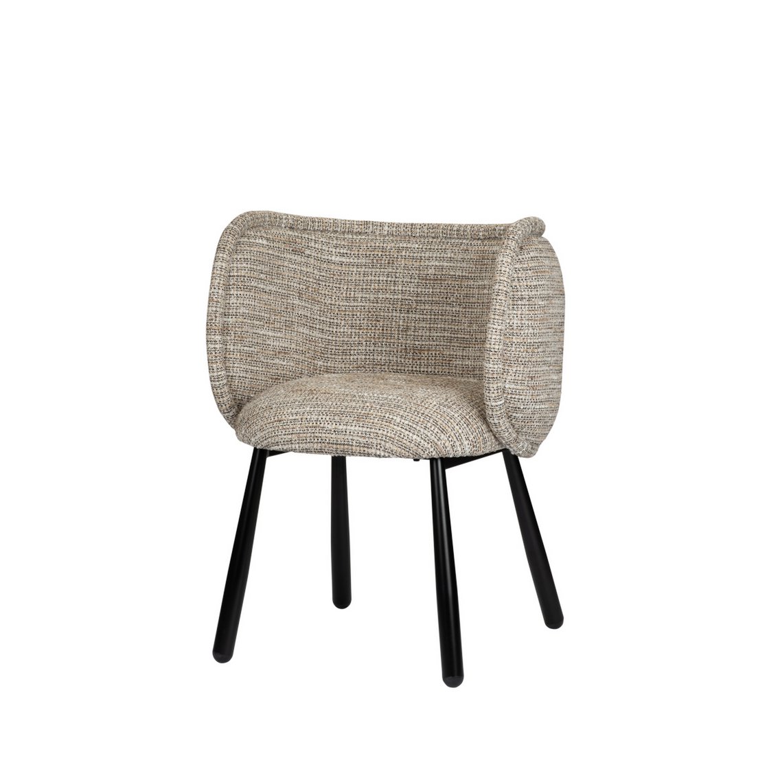 Elegant Hand-Finished Panda Armchair in Neutral Tones
