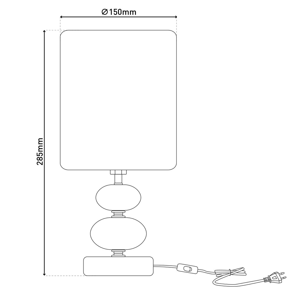 Handcrafted Luxury Table Lamp in Black - Timeless Artisan Design