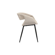 Elegant Hand-Finished Beige Whale Chairs in Organic Minimalism