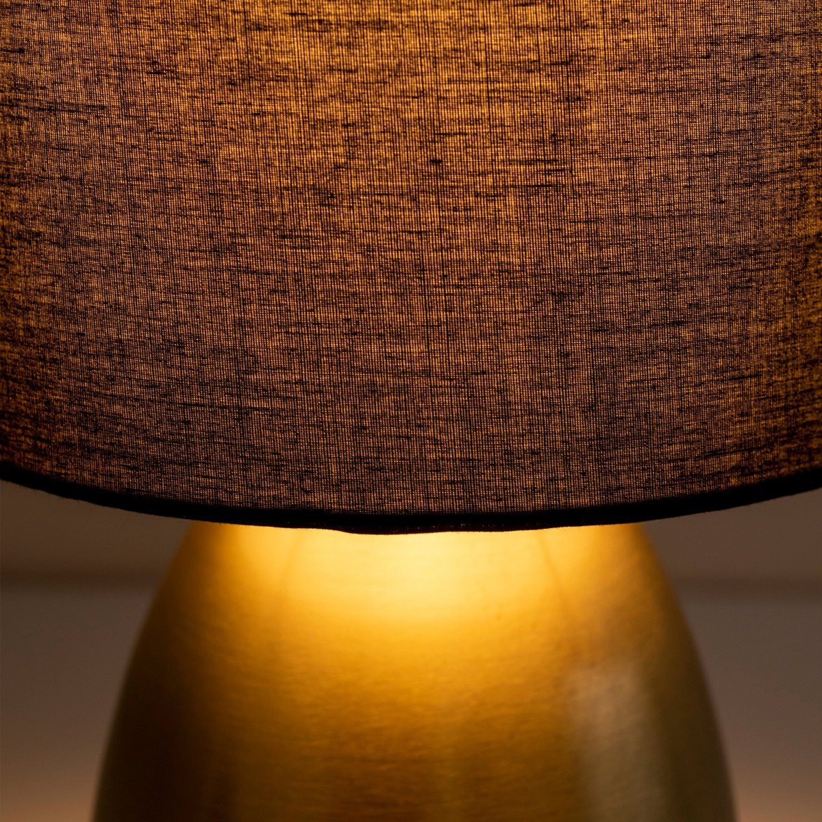 Timeless Luxury Handmade Table Lamp in Gold and Black Design