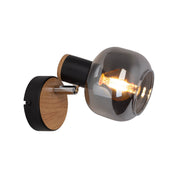 Handcrafted Fumoso Glass Wall Lamp - Timeless Artisan Design