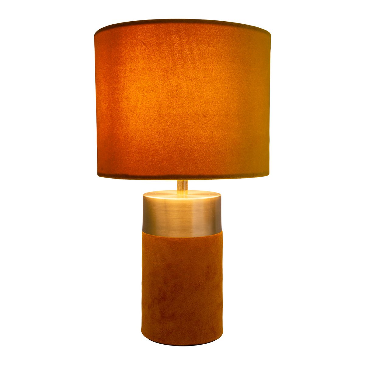 Timeless Handmade Gold and Brown Table Lamp for Luxe Spaces