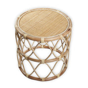 Luxury Handmade Rattan Side Table - Timeless Artisan Design