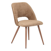 Elegant Hand-Finished Arc Chairs in Organic Caramel Tones