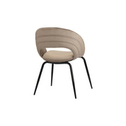 Elegant Hand-Finished Rainbow Chairs in Neutral Tones - Set of 2