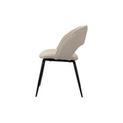 Elegant Beige Rainbow Chairs Set - Artisanal Minimalist Design