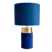 Handcrafted Gold & Blue Table Lamp – A Touch of Timeless Elegance