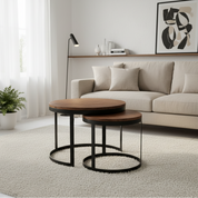 Handcrafted Artisan Coffee Table Set