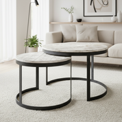 Handcrafted Artisan Coffee Table Set